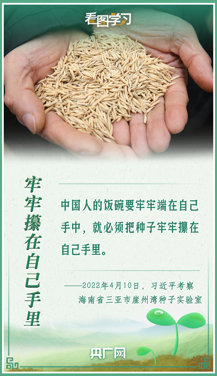 看圖學(xué)習(xí)|牢記總書記叮囑 攥緊種子端牢飯碗