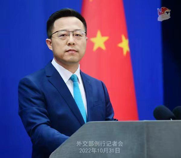 外交部發(fā)言人趙立堅。 薛偉 攝