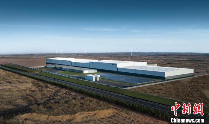 圖為鄂爾多斯零碳產(chǎn)業(yè)園(資料圖)?！堅﹫D