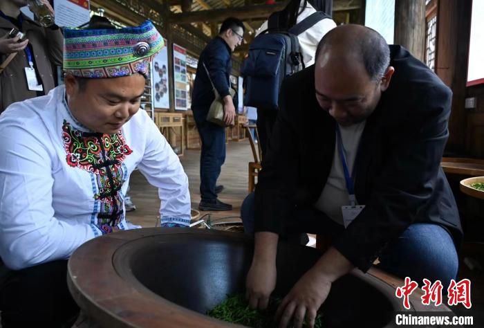 東盟國家媒體記者了解制茶工藝?！堊?攝