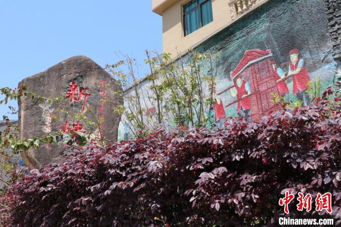 臺灣上趣開新團隊改造蕉城區(qū)八都鎮(zhèn)新樓村時融入畬族元素?！●易訌?供圖