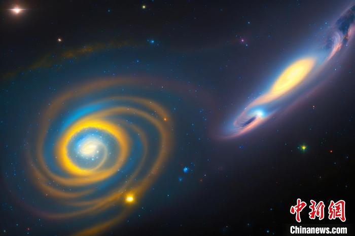 本星系群的三維藝術圖?！≈锌圃簢姨煳呐_ 供圖