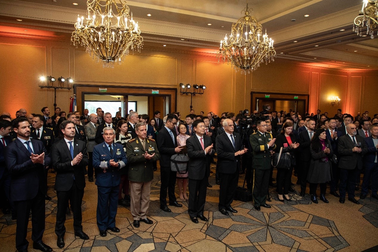 招待會現(xiàn)場氣氛熱烈友好。中國駐阿根廷大使館供圖