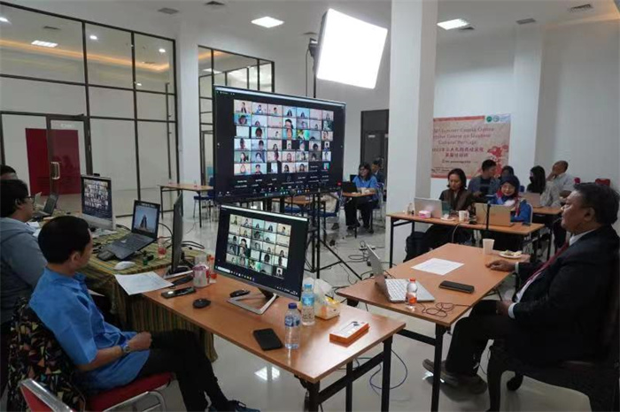 活動(dòng)現(xiàn)場(chǎng)。供圖：印尼三一一大學(xué)孔子學(xué)院