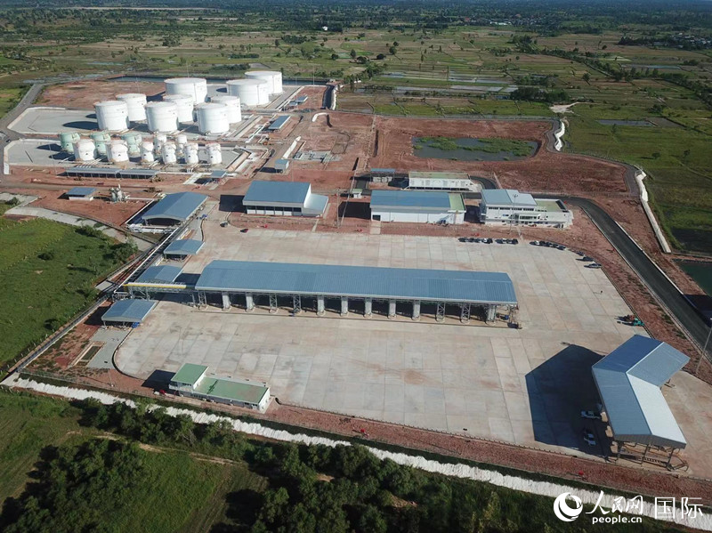 泰國東北部成品油管道項目終端罐區(qū)。人民網(wǎng)記者 孫廣勇攝