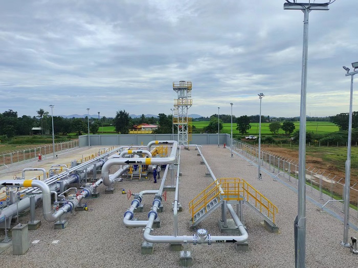 泰國新崗天然氣管道項目首站?？ì斎R 攝