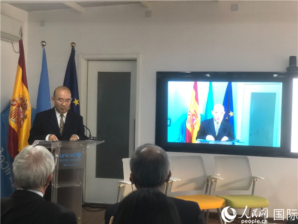 生態(tài)環(huán)境部應(yīng)對氣候變化司一級巡視員孫楨在研討會(huì)上致辭。 人民網(wǎng)記者 趙健攝