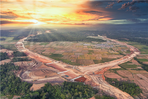 印尼萬丹高速公路項目全景。 中建路橋集團供圖