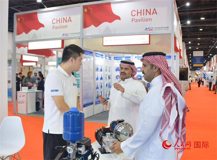 中企代表與外方嘉賓交流。人民網(wǎng) 塔里克·易卜拉欣攝