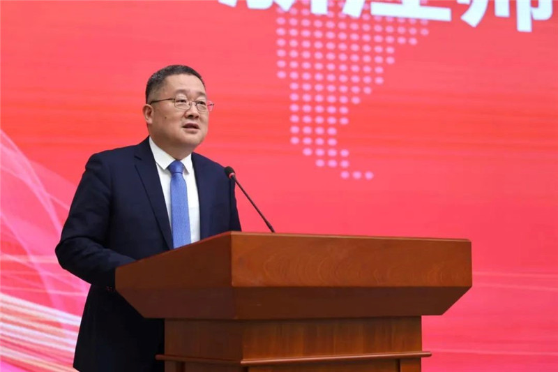 浙江師范大學(xué)黨委書記鄭孟狀致辭。主辦方供圖