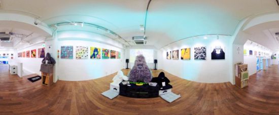 “大衛(wèi)猿”主題展覽現(xiàn)場。（主辦方供圖）