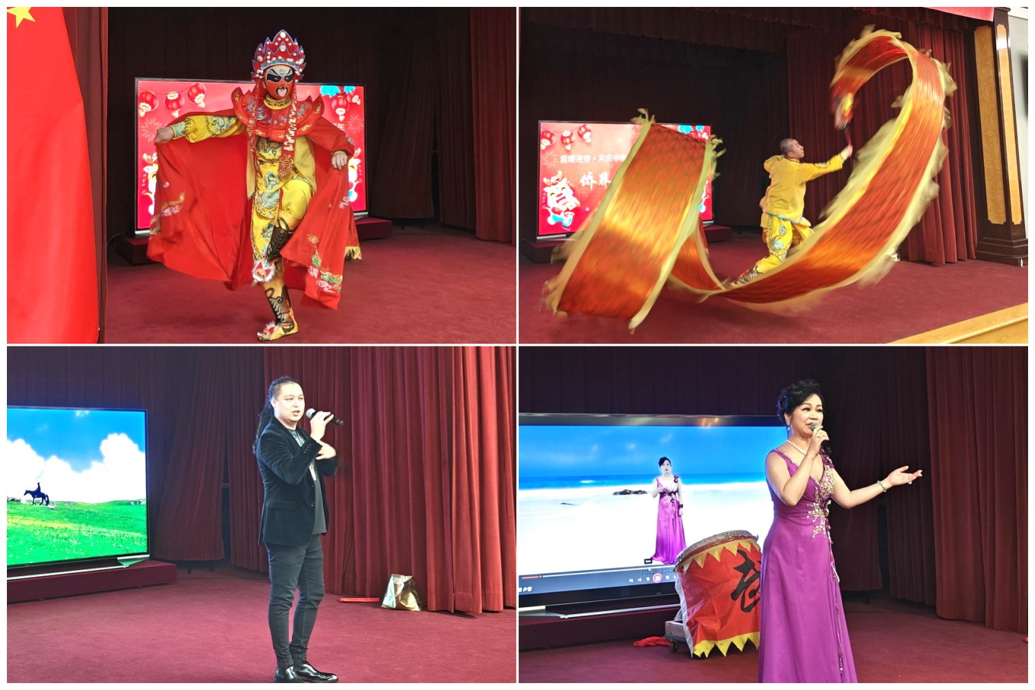 當?shù)貎S界知名演員獻上精彩演出。主辦方供圖