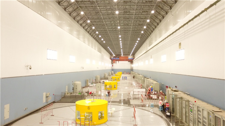 卡魯瑪水電站發(fā)電機組。王劍攝