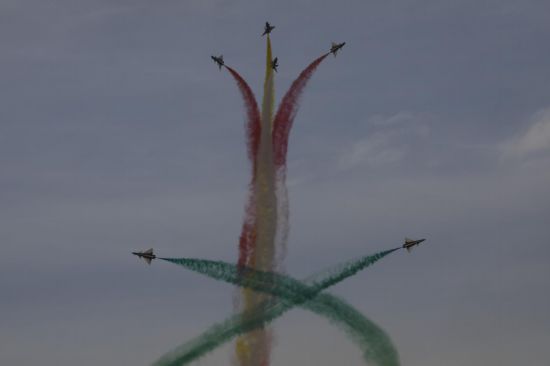 飛行表演現(xiàn)場。王曉東 攝