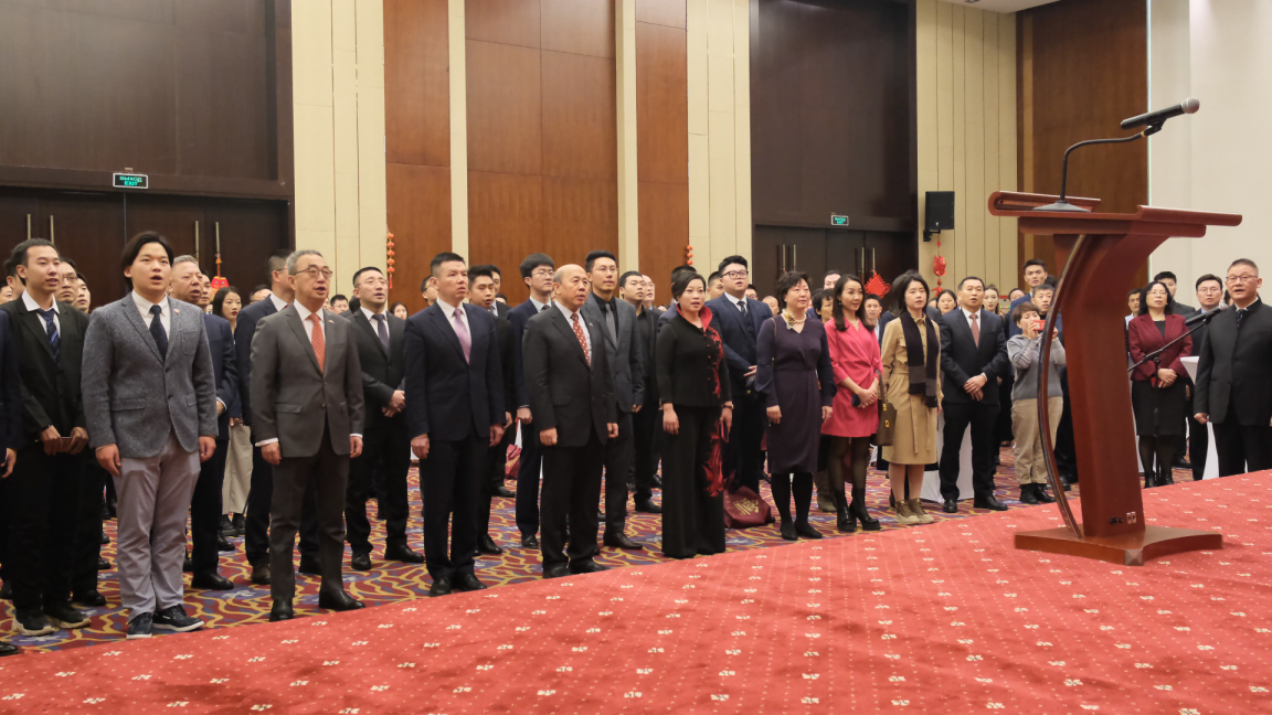 駐白俄羅斯使館2024年新春招待會(huì)現(xiàn)場。 駐白俄羅斯使館供圖