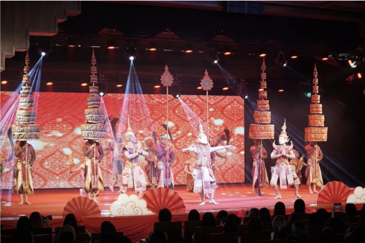 圖為2024“歡樂春節(jié)”中泰互致新春賀辭活動(dòng)現(xiàn)場。 中國駐泰國大使館文化處供圖