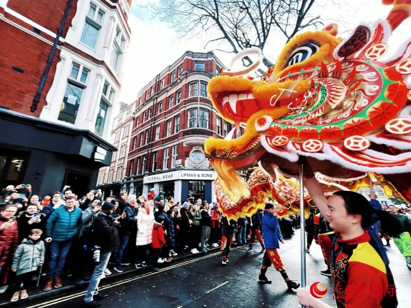 倫敦新春慶典現(xiàn)場(chǎng)。人民網(wǎng) 郭錦標(biāo)、楊浩鵬攝