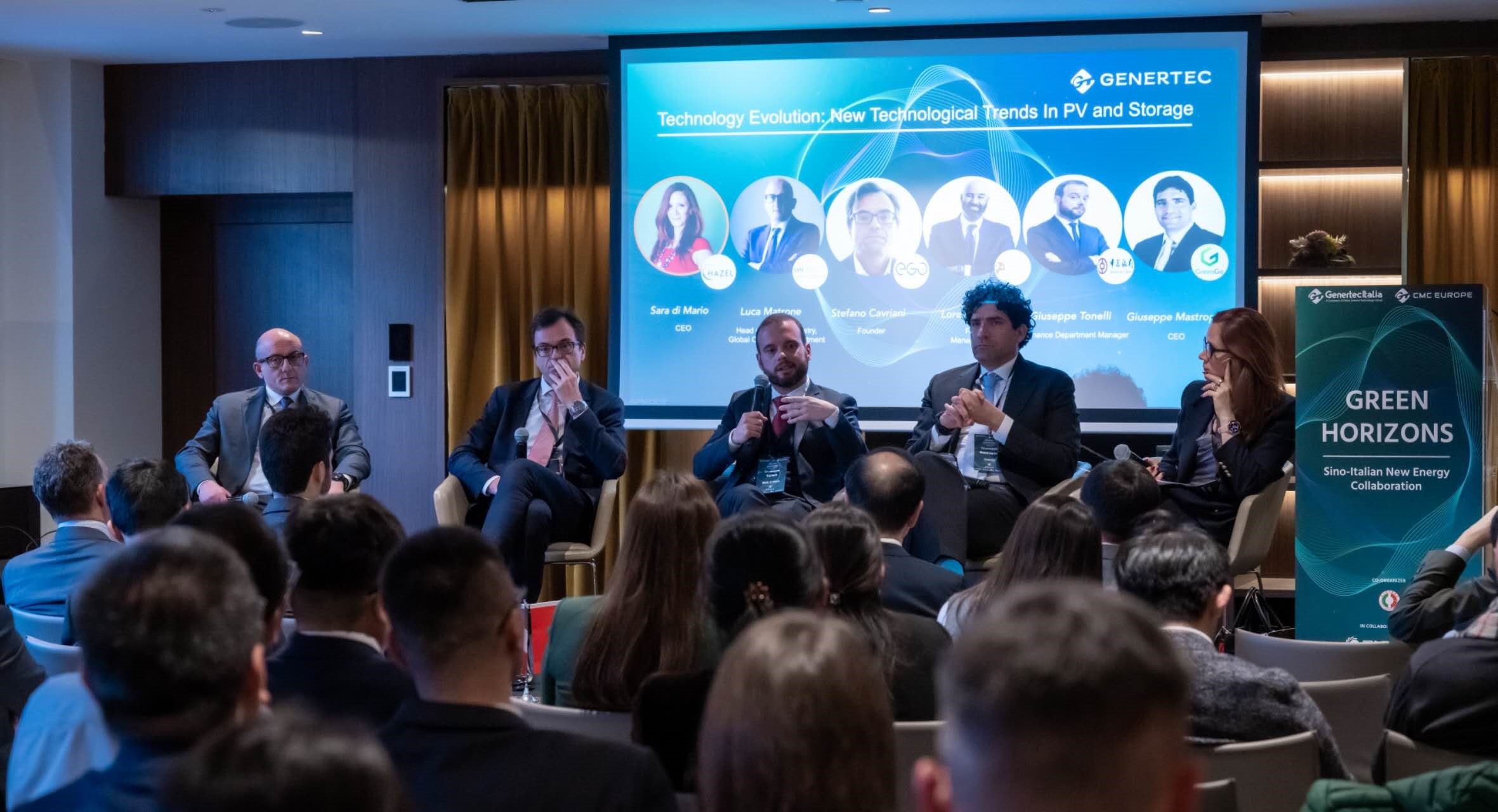 意大利企業(yè)負(fù)責(zé)人及行業(yè)專(zhuān)家介紹新能源領(lǐng)域發(fā)展經(jīng)驗(yàn)。主辦方供圖