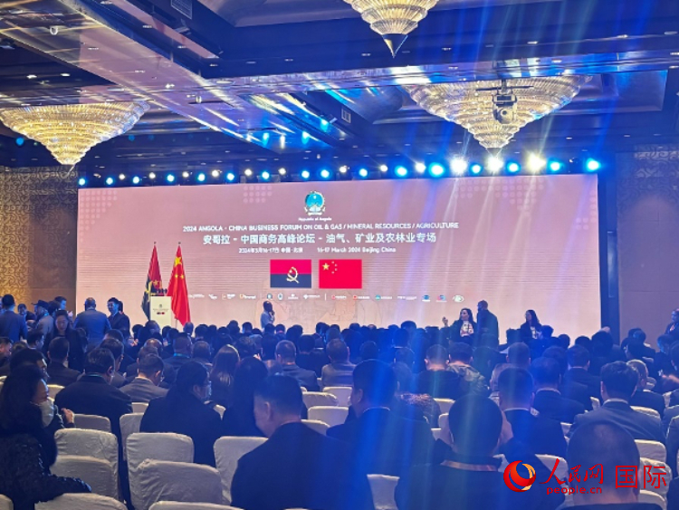 2024安哥拉—中國商務(wù)高峰論壇現(xiàn)場。人民網(wǎng)記者 張榮攝
