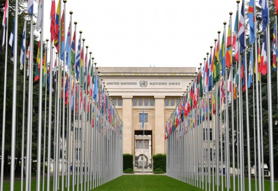 這是2023年5月21日在瑞士日內(nèi)瓦拍攝的聯(lián)合國(guó)萬(wàn)國(guó)宮。新華社記者連漪攝