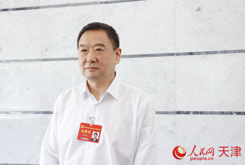 天津市第十二次黨代會代表、天津市政府副秘書長、市衛(wèi)生健康委黨委副書記、主任顧清 人民網(wǎng) 孫翼飛攝