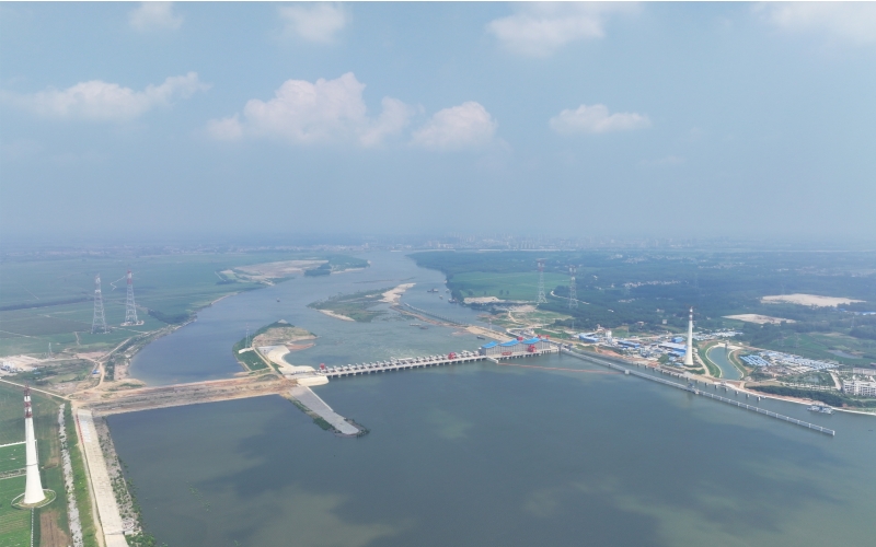 碾盤山水利水電樞紐工程。湖北省水利廳供圖