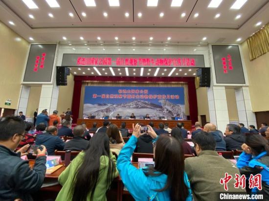 圖為祁連山國家公園第一屆自然觀察節(jié)開幕式現(xiàn)場?！±罱瓕帯z 　　