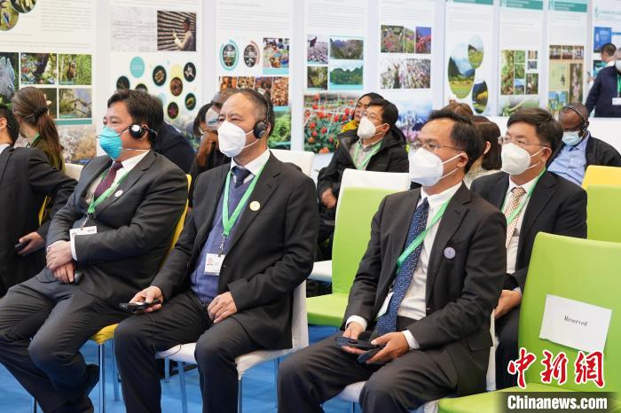 圖為極小種群物種和生物多樣性保護(hù)邊會(huì)現(xiàn)場(chǎng)?！≡颇鲜×謽I(yè)和草原局供圖