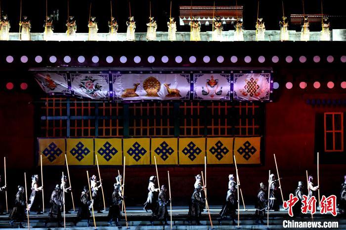 3月17日，西藏拉薩，《文成公主》大型史詩劇演出現(xiàn)場(chǎng)?！±盍?攝