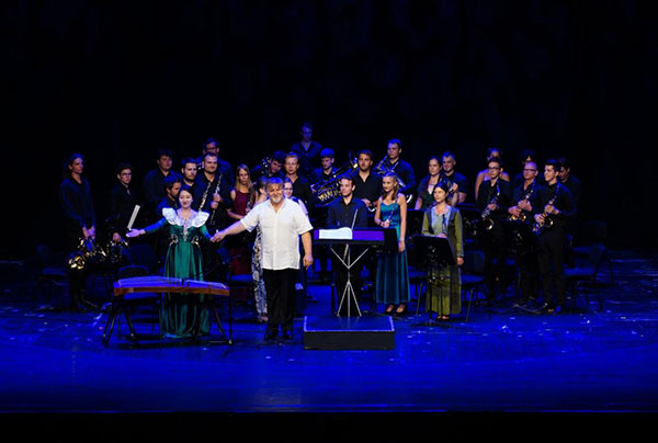 2024匈牙利青少年國(guó)際音樂會(huì)節(jié)目《茉莉花》表演舞臺(tái)現(xiàn)場(chǎng)。兒促會(huì)藝教委供圖