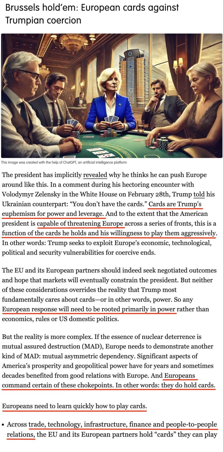 深觀察丨“只要團(tuán)結(jié)，歐盟反制美國的王牌很多”