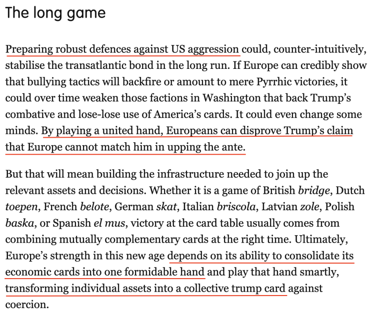 深觀察丨“只要團(tuán)結(jié)，歐盟反制美國的王牌很多”