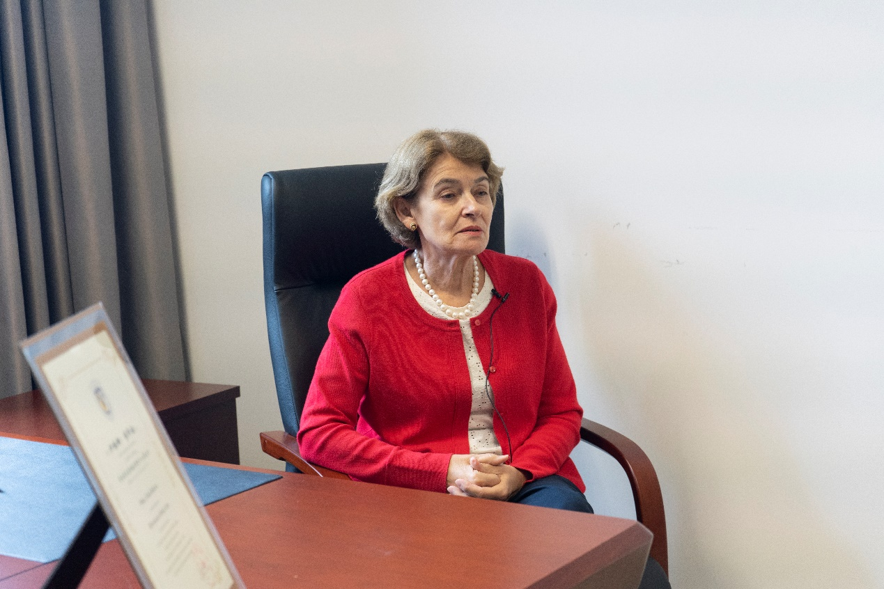 聯(lián)合國教科文組織前總干事伊琳娜·博科娃接受人民網(wǎng)采訪。人民網(wǎng) 常沙攝