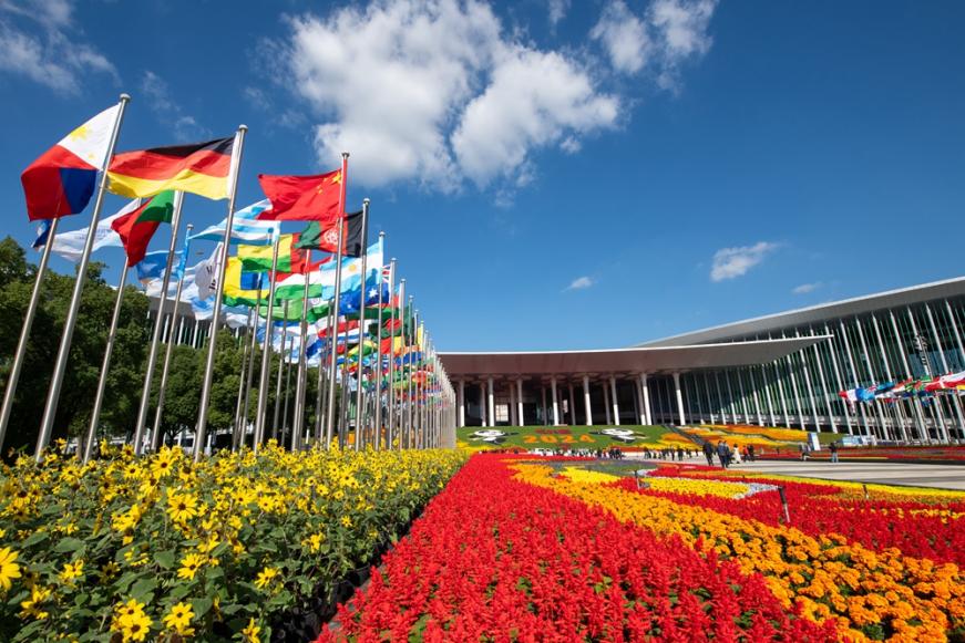 第七屆中國國際進(jìn)口博覽會會場。人民網(wǎng)記者 翁奇羽攝