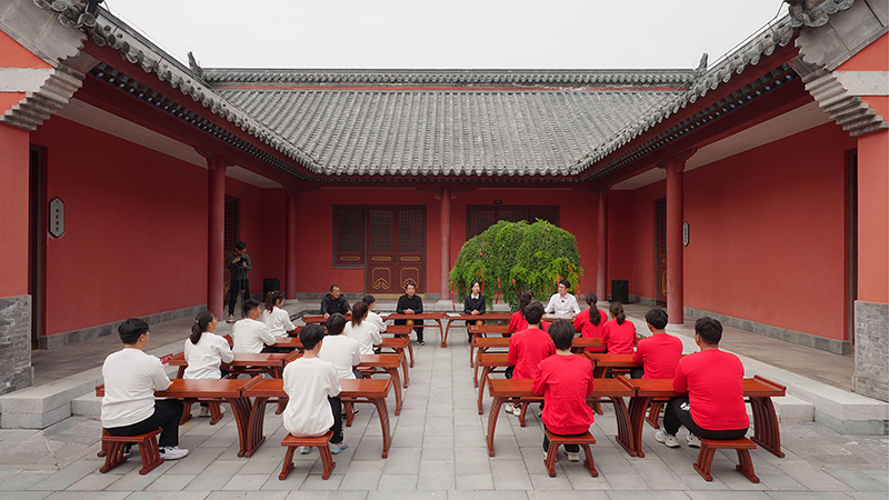 “一塊豆腐話清廉”思政課。滁州市委網(wǎng)信辦供圖