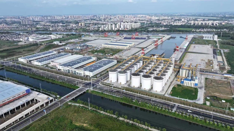 航拍黃碼港產(chǎn)業(yè)園。蔣童攝