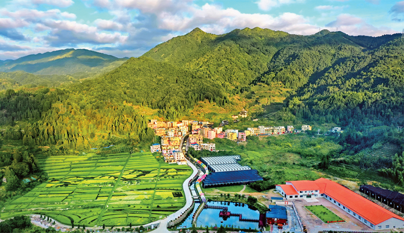 林茂田豐、天藍水清的“七彩”后洋村。 寧德市委宣傳部供圖 （2023年第24期《求是》雜志刊發(fā)）