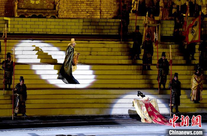 3月17日，西藏拉薩，《文成公主》大型史詩劇演出現(xiàn)場?！±盍?攝