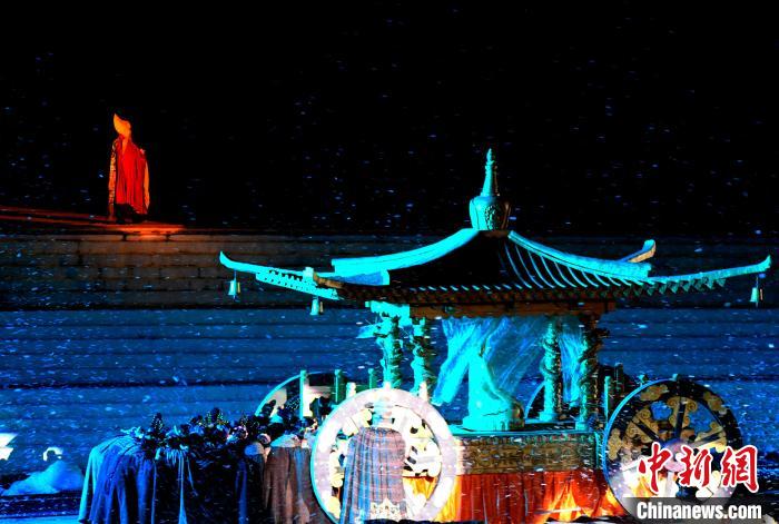 3月17日，西藏拉薩，《文成公主》大型史詩劇演出現(xiàn)場?！±盍?攝