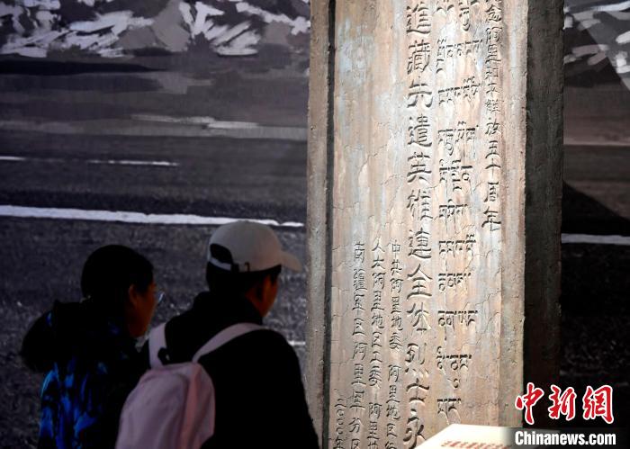 圖為5月18日，觀眾正在欣賞展覽。　李林 攝