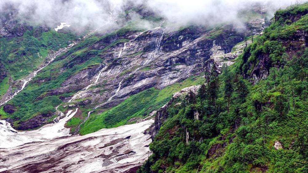 磅礴的河流滋養(yǎng)著山間草木。張澤坤攝