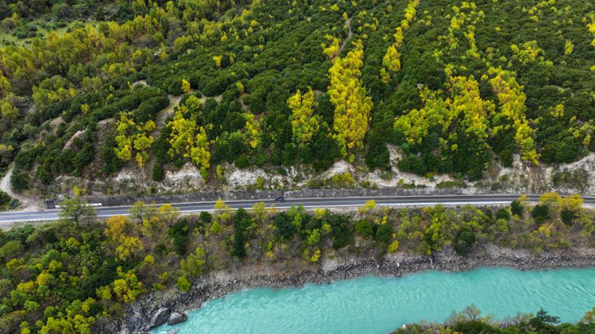 去往墨脫的路上，秋色正明。張澤坤攝